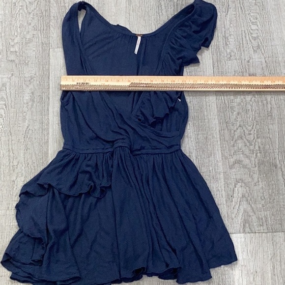 NWT Free People Float Away Ruffle Peplum Blouse Size Small - Picture 7 of 10